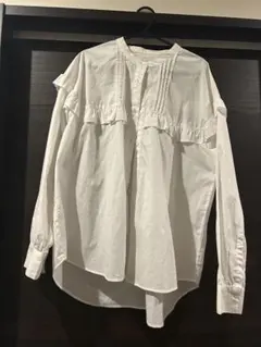 超美品 鎌倉シャツ The 9 SHOP コラボ ギャザーフリルスリーブ - メルカリ