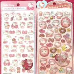 【新品】HelloKitty ボンボンドロップ•うるちゅるPOPシール 2セット