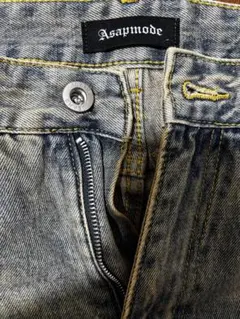 asapmode menes relaxed fit wide denim