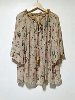 TSUMORI CHISATO 花柄 シルクブラウス 刺繍 TSUMORI CHISATO 花柄 シルクブラウス 刺繍 - メルカリ