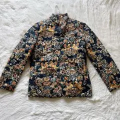 45R 中綿ジャケット 総柄 花柄 フローラル 3サイズ ブルゾン 丸ボタンのサムネイル