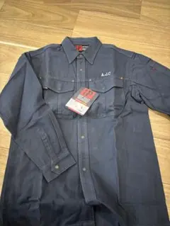 HOP-SCOT 作業着 上 Lサイズ 新品 タグ付き ネイビー 社名入り