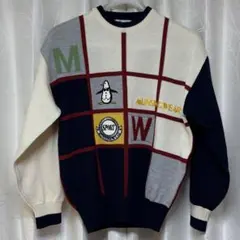 Munsingwear チェック柄セーター Mサイズ