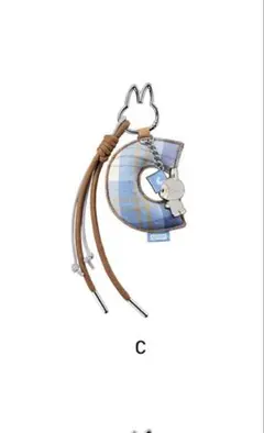 【Ｃ】 POPMART　PIN FOR LOVE　ラブブ　イニシャル　チャーム