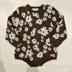 GROWN 花柄 ニット セーター ロンパース サイズ2