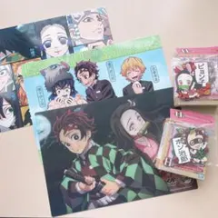 鬼滅の刃 くら 下敷き 一番くじ ラバーマスコット セット