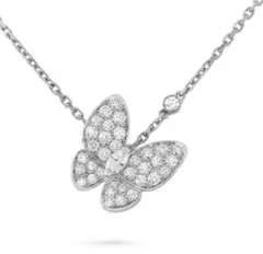 人工ダイヤ ドゥパピヨン ネックレス