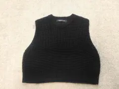 mizuiro ind ブラック ニットベスト