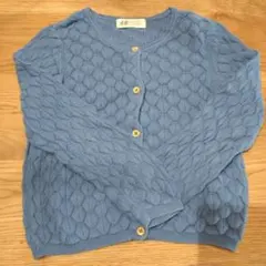 H&M ブルーカーディガン 98-104cm