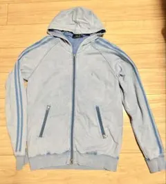 FRED PERRY フルジッパー パーカー L ライトブルー