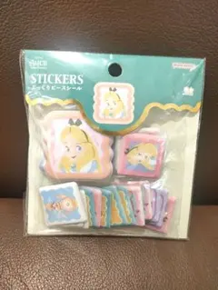 ディズニー　アリス ぷっくりシール