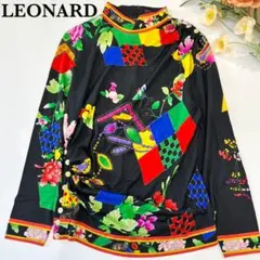 LEONARD PARIS トリムフラワー柄 シルクスカート イタリア製 - メルカリ