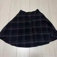 ViS チェック柄 フレアスカート