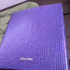 miu miu 紫色 ショッパーのサムネイル