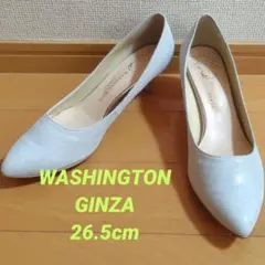 WASHINGTON シンプル型押しレザーパンプス 26.5cmのサムネイル