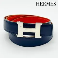 HERMES コンスタンス ベルト85 リバーシブル レッド×ピンク Hバックル