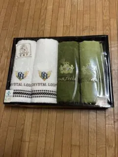 CRP タオルセット ホワイト・グリーン 4枚