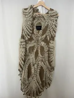 【ROSE BUD】編み込みフリンジファージレ