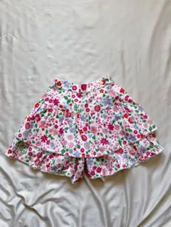 ☆kate spade ケイトスペード☆ロゴ入り 花柄キュロットスカート　140