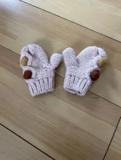 ZARA ピンク 手袋　　1〜2歳用