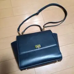 RANAN 2way ハンドバッグ ブラック ショルダーバッグ