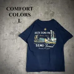 コンフォートカラーズ（L）カレッジTシャツ＊クラック＊バックプリント＊アメカジのサムネイル