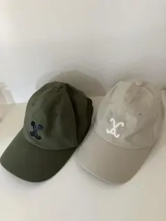 バザール　刺繍ロゴ付きキャップ 2点セット　試着のみ美品