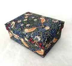 ファブリックBOXかぶせ箱#06ウィリアムモリス生地使用