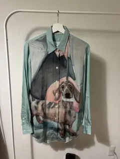 Acne Studios Dog Print Rayon Silk Shirtのサムネイル