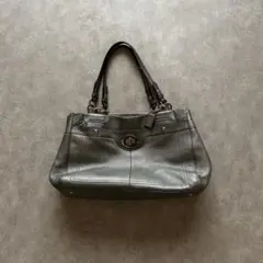 archive coach grunge shoulder bag gray