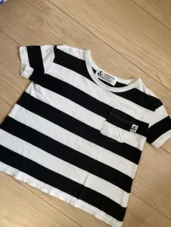 comechatto & closet Tシャツ Aラインボーダー　120のサムネイル