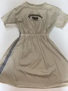 【まじでお願いします】ALGY 半袖ワンピース ベージュ