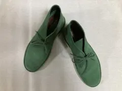 [美品]クラークス　デザートブーツ　 スエード　グリーン 25〜25cm