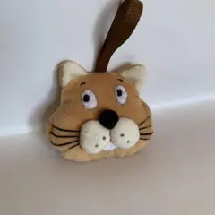 ハンドメイド フェイスマスコットチャーム　猫　フェイスモチーフ