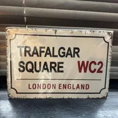 TRAFALGAR SQUARE ロンドン看板 アルミ製のサムネイル