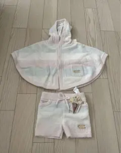 ジェラートピケ　ポンチョ　パンツ　セット