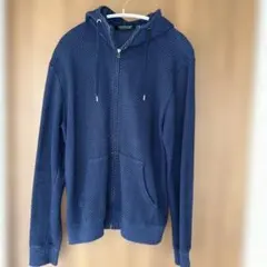 ナノユニバース　ジップアップパーカー　ネイビー　 Lサイズ