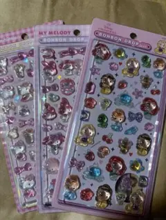 マイメロディ・ディズニープリンセス ボンボンドロップシールセット