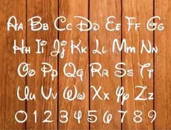 030255【新品未使用】マウス文字　カッティングダイ