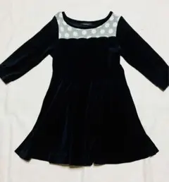 ページボーイ　ベロア　ワンピース　花柄