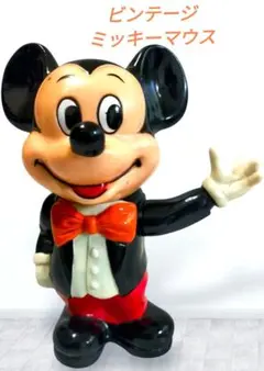 【ヴィンテージ】 ミッキーマウス ☆ソフビ 貯金箱 ☆ディズニー フィギュアのサムネイル