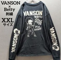 希少　VANSON ×Betty 刺繍　チェッカー　大きいサイズ　XXLのサムネイル
