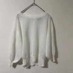 Maglie par ef-de☆薄手ラメ入りニット☆ホワイト☆９のサムネイル