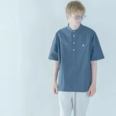 【値下げ対応可】　KEY MEMORY プルオーバー　シャツ　ブルー