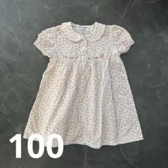 ファミリア　花柄ワンピース　100
