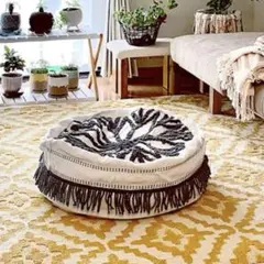 モロッコ プフ 2個セット 刺繍入り クッションカバー モロッコ プフ 2個セット 刺繍入り クッションカバー - メルカリ