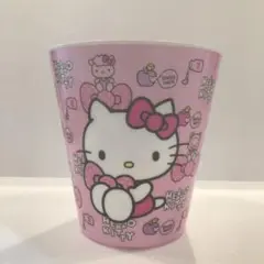 【美品】サンリオ ハローキティ ダストボックス ゴミ箱 H22cm 2013年製