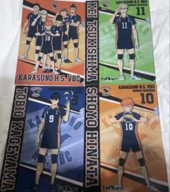 ハイキュー　クリアファイル　4枚セット　セブンイレブンキャンペーン