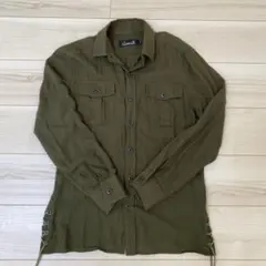CavariA オリーブ色 長袖シャツ サイズ44のサムネイル