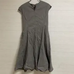 23区　リネン　ワンピース　カーキ　緑